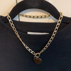 Chunky heart necklace